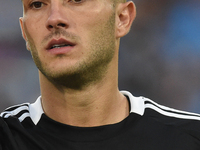 Gabriel Strefezza of Como during the Serie A match between SSC Napoli and Como at Stadio Diego Armando Maradona Naples Italy on 4 October 20...