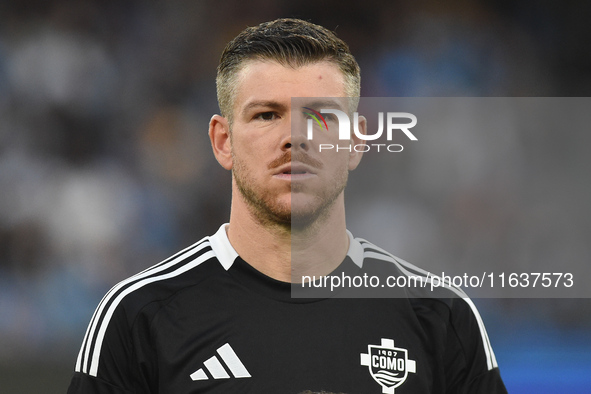 Alberto Moreno of Como during the Serie A match between SSC Napoli and Como at Stadio Diego Armando Maradona Naples Italy on 4 October 2024....