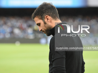 Cesc Fabregas Head Coach of Como during the Serie A match between SSC Napoli and Como at Stadio Diego Armando Maradona Naples Italy on 4 Oct...