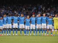 Players of SSC Napoli during the Serie A match between SSC Napoli and Como at Stadio Diego Armando Maradona Naples Italy on 4 October 2024....