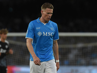 Scott McTominay of SSC Napoli during the Serie A match between SSC Napoli and Como at Stadio Diego Armando Maradona Naples Italy on 4 Octobe...