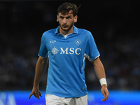 Khvicha Kvaratskhelia of SSC Napoli during the Serie A match between SSC Napoli and Como at Stadio Diego Armando Maradona Naples Italy on 4...