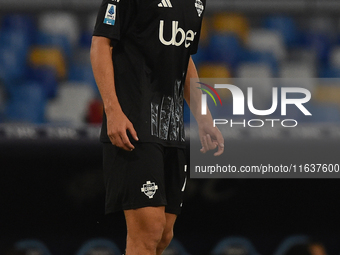 Nico Paz of Como during the Serie A match between SSC Napoli and Como at Stadio Diego Armando Maradona Naples Italy on 4 October 2024. (