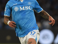 Mathias Olivera of SSC Napoli during the Serie A match between SSC Napoli and Como at Stadio Diego Armando Maradona Naples Italy on 4 Octobe...