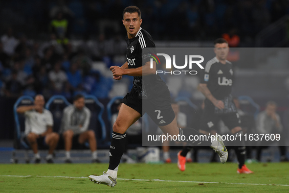 Marc-Oliver Kempf of Como during the Serie A match between SSC Napoli and Como at Stadio Diego Armando Maradona Naples Italy on 4 October 20...