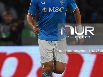 Alessandro Buongiorno of SSC Napoli during the Serie A match between SSC Napoli and Como at Stadio Diego Armando Maradona Naples Italy on 4...