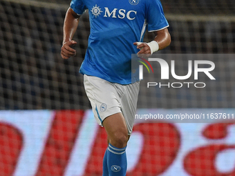 Alessandro Buongiorno of SSC Napoli during the Serie A match between SSC Napoli and Como at Stadio Diego Armando Maradona Naples Italy on 4...