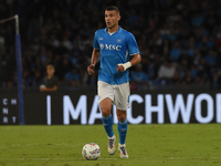 Alessandro Buongiorno of SSC Napoli during the Serie A match between SSC Napoli and Como at Stadio Diego Armando Maradona Naples Italy on 4...