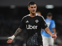 Gabriel Strefezza of Como during the Serie A match between SSC Napoli and Como at Stadio Diego Armando Maradona Naples Italy on 4 October 20...