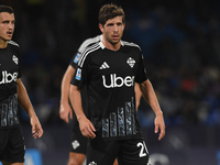 Sergi Roberto of Como during the Serie A match between SSC Napoli and Como at Stadio Diego Armando Maradona Naples Italy on 4 October 2024....