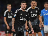 Alberto Moreno of Como during the Serie A match between SSC Napoli and Como at Stadio Diego Armando Maradona Naples Italy on 4 October 2024....