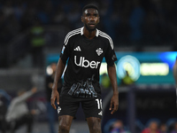 Alieu Fadera of Como during the Serie A match between SSC Napoli and Como at Stadio Diego Armando Maradona Naples Italy on 4 October 2024. (