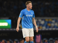 Scott McTominay of SSC Napoli during the Serie A match between SSC Napoli and Como at Stadio Diego Armando Maradona Naples Italy on 4 Octobe...