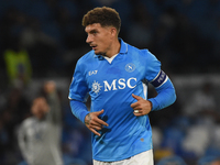 Giovanni Di Lorenzo of SSC Napoli during the Serie A match between SSC Napoli and Como at Stadio Diego Armando Maradona Naples Italy on 4 Oc...