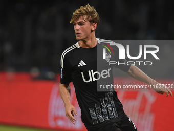 Nico Paz of Como during the Serie A match between SSC Napoli and Como at Stadio Diego Armando Maradona Naples Italy on 4 October 2024. (