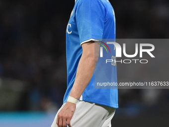 Scott McTominay of SSC Napoli during the Serie A match between SSC Napoli and Como at Stadio Diego Armando Maradona Naples Italy on 4 Octobe...