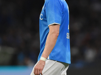 Scott McTominay of SSC Napoli during the Serie A match between SSC Napoli and Como at Stadio Diego Armando Maradona Naples Italy on 4 Octobe...