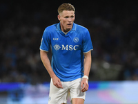 Scott McTominay of SSC Napoli during the Serie A match between SSC Napoli and Como at Stadio Diego Armando Maradona Naples Italy on 4 Octobe...