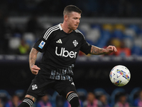 Alberto Moreno of Como during the Serie A match between SSC Napoli and Como at Stadio Diego Armando Maradona Naples Italy on 4 October 2024....