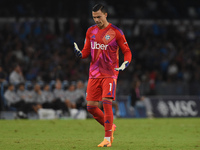 Emil Audero of Como during the Serie A match between SSC Napoli and Como at Stadio Diego Armando Maradona Naples Italy on 4 October 2024. (