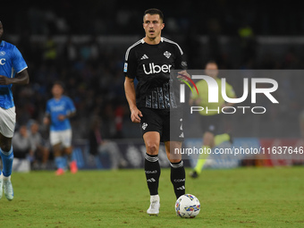 Marc-Oliver Kempf of Como during the Serie A match between SSC Napoli and Como at Stadio Diego Armando Maradona Naples Italy on 4 October 20...