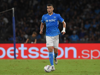 Alessandro Buongiorno of SSC Napoli during the Serie A match between SSC Napoli and Como at Stadio Diego Armando Maradona Naples Italy on 4...