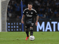 Alberto Moreno of Como during the Serie A match between SSC Napoli and Como at Stadio Diego Armando Maradona Naples Italy on 4 October 2024....