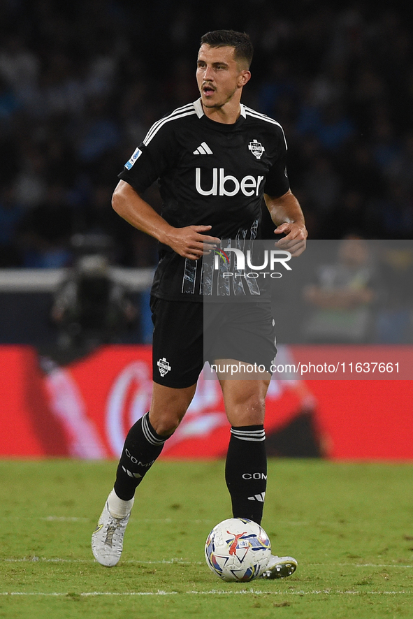 Marc-Oliver Kempf of Como during the Serie A match between SSC Napoli and Como at Stadio Diego Armando Maradona Naples Italy on 4 October 20...