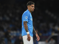 Mathias Olivera of SSC Napoli during the Serie A match between SSC Napoli and Como at Stadio Diego Armando Maradona Naples Italy on 4 Octobe...