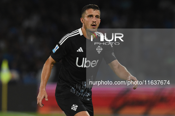 Marc-Oliver Kempf of Como during the Serie A match between SSC Napoli and Como at Stadio Diego Armando Maradona Naples Italy on 4 October 20...