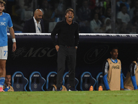 Antonio Conte Head Coach of SSC Napoli during the Serie A match between SSC Napoli and Como at Stadio Diego Armando Maradona Naples Italy on...