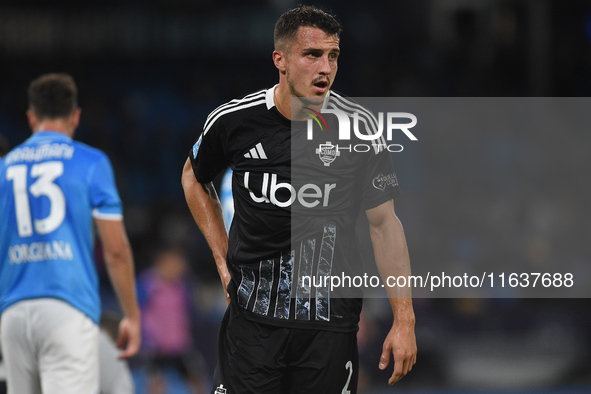 Marc-Oliver Kempf of Como during the Serie A match between SSC Napoli and Como at Stadio Diego Armando Maradona Naples Italy on 4 October 20...