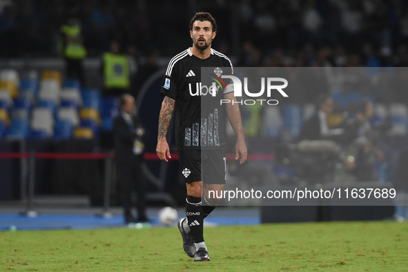 Patrick Cutrone of Como during the Serie A match between SSC Napoli and Como at Stadio Diego Armando Maradona Naples Italy on 4 October 2024...