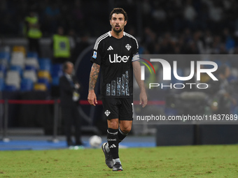 Patrick Cutrone of Como during the Serie A match between SSC Napoli and Como at Stadio Diego Armando Maradona Naples Italy on 4 October 2024...