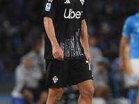 Nico Paz of Como during the Serie A match between SSC Napoli and Como at Stadio Diego Armando Maradona Naples Italy on 4 October 2024. (