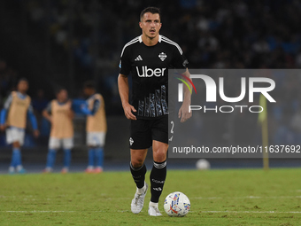 Marc-Oliver Kempf of Como during the Serie A match between SSC Napoli and Como at Stadio Diego Armando Maradona Naples Italy on 4 October 20...