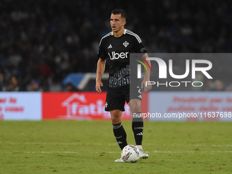 Marc-Oliver Kempf of Como during the Serie A match between SSC Napoli and Como at Stadio Diego Armando Maradona Naples Italy on 4 October 20...