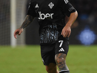 Gabriel Strefezza of Como during the Serie A match between SSC Napoli and Como at Stadio Diego Armando Maradona Naples Italy on 4 October 20...