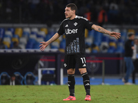 Andrea Belotti of Como during the Serie A match between SSC Napoli and Como at Stadio Diego Armando Maradona Naples Italy on 4 October 2024....