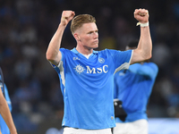 Scott McTominay of SSC Napoli celebrates at the end of the Serie A match between SSC Napoli and Como at Stadio Diego Armando Maradona Naples...