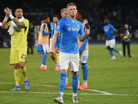 Scott McTominay of SSC Napoli celebrates at the end of the Serie A match between SSC Napoli and Como at Stadio Diego Armando Maradona Naples...