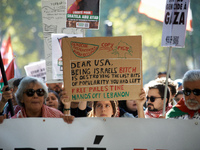 Hundreds of people demonstrate in Toulouse, France, on October 5, 2024, in support of Gazans, the Gaza Strip, Lebanese, and Lebanon. Since t...