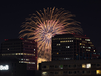 Fireworks illuminate the skyline of Yeouido during the Seoul International Fireworks Festival, drawing thousands of spectators and photograp...