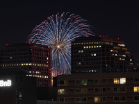 Fireworks illuminate the skyline of Yeouido during the Seoul International Fireworks Festival, drawing thousands of spectators and photograp...