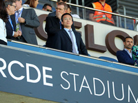 The vice president of RCD Espanyol, Mao Ye Wu, attends the match between RCD Espanyol and RCD Mallorca during week 9 of LaLiga EA Sports at...