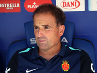 Jagoba Arrasate coaches during the match between RCD Espanyol and RCD Mallorca in week 9 of LaLiga EA Sports at the RCDE Stadium in Barcelon...