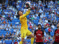 Dominik Greif plays during the match between RCD Espanyol and RCD Mallorca in week 9 of LaLiga EA Sports at the RCDE Stadium in Barcelona, S...