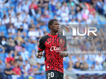 Chiquinho plays during the match between RCD Espanyol and RCD Mallorca in week 9 of LaLiga EA Sports at the RCDE Stadium in Barcelona, Spain...