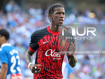 Chiquinho plays during the match between RCD Espanyol and RCD Mallorca in week 9 of LaLiga EA Sports at the RCDE Stadium in Barcelona, Spain...