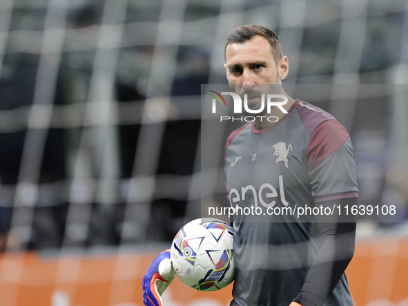 Antonio Donnarumma participates in the Serie A 2024-2025 match between Inter and Torino in Milano, Italy, on October 5, 2024 